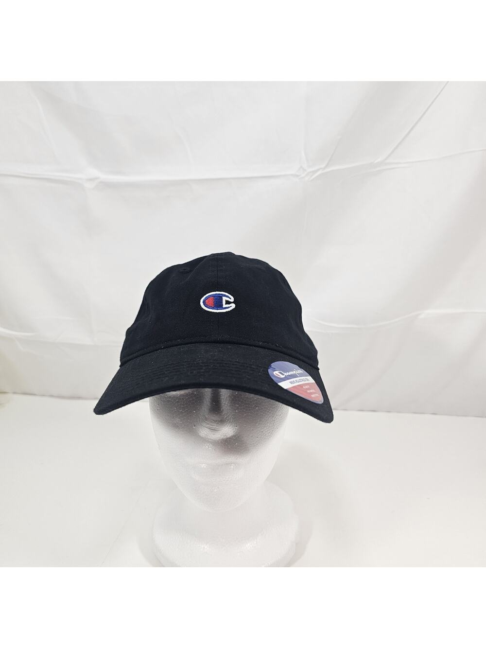 Champion hat cap "C" Logo Embroidered Black Adjustable One Size black